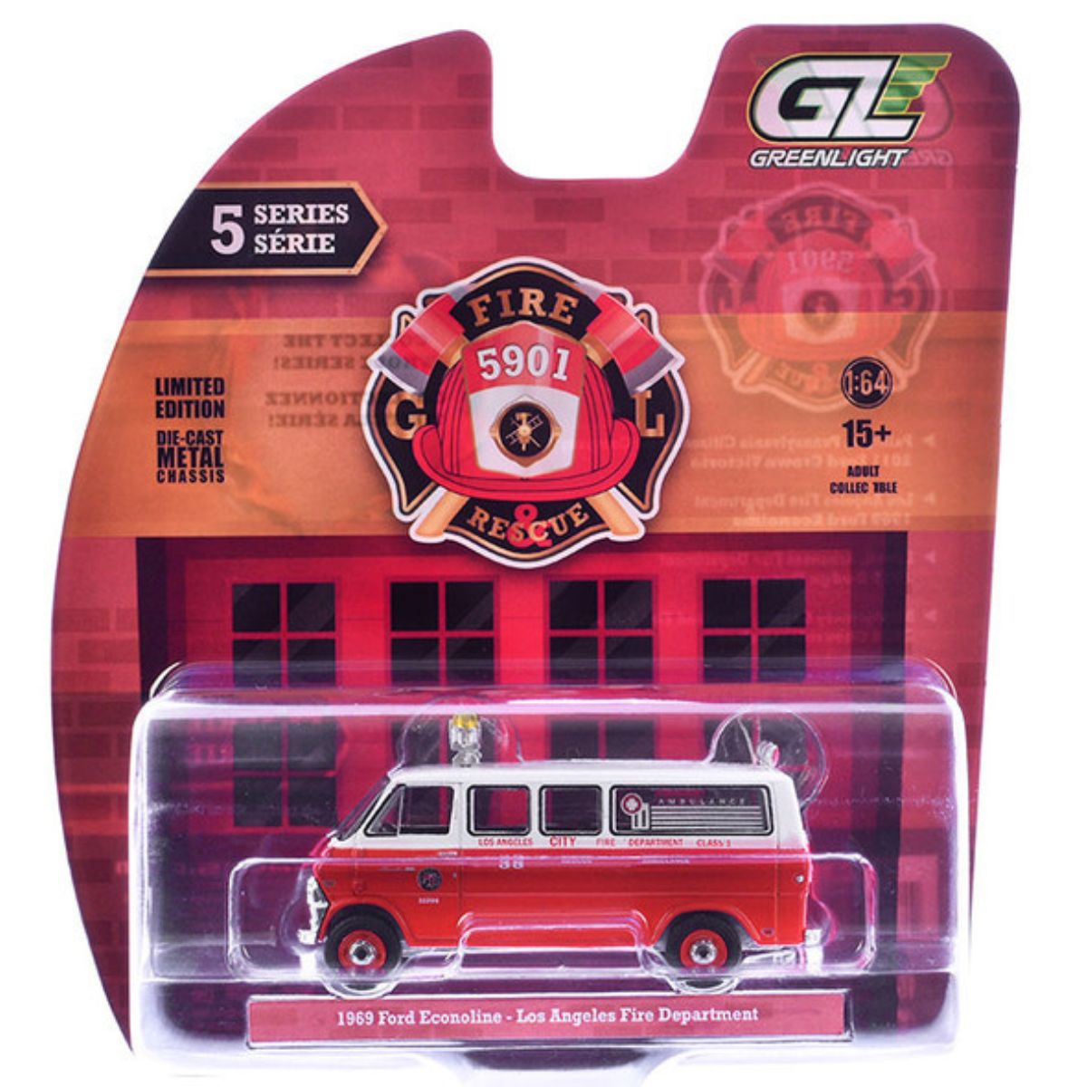 1969 Ford Econoline Ambulance Los Angeles Fire Department Greenlight