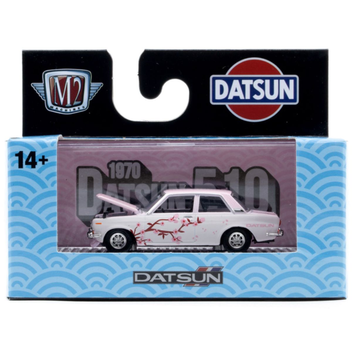 1970 Datsun 510 Pink White Cherry Blossom Graphics M2 Machines