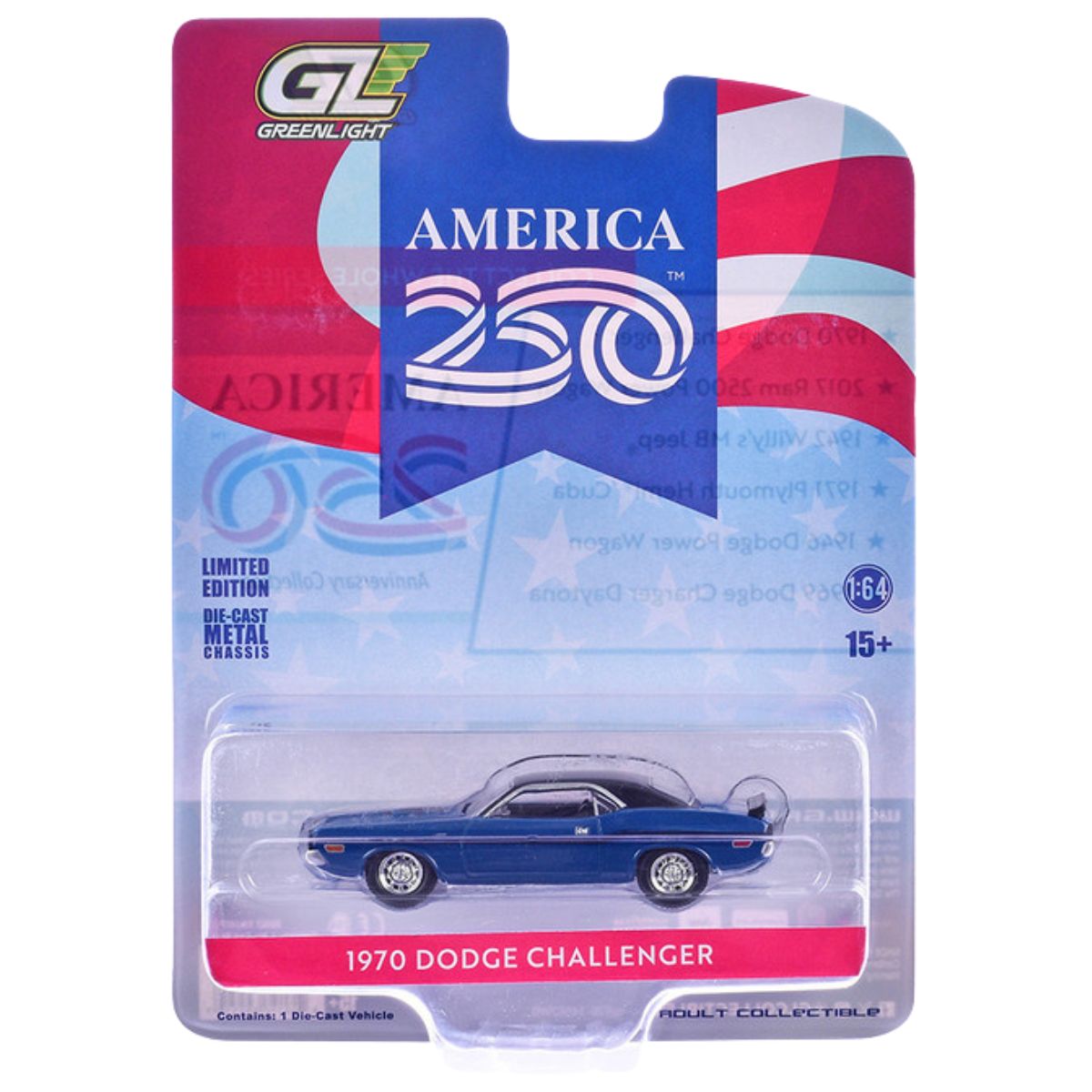 1970 Dodge Challenger America 250 Edition Greenlight