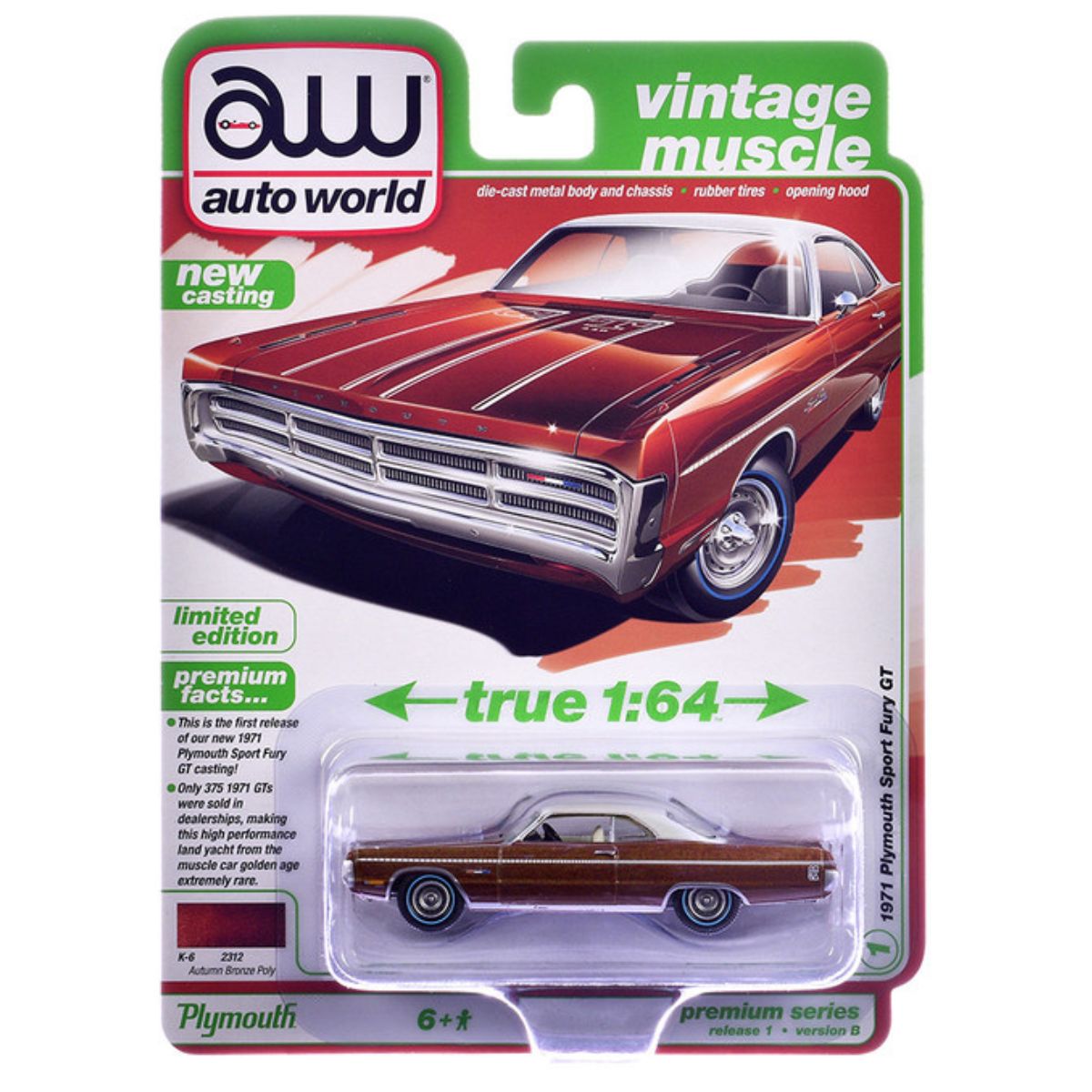 1971 Plymouth Sport Fury GT Autumn Bronze Poly Auto World