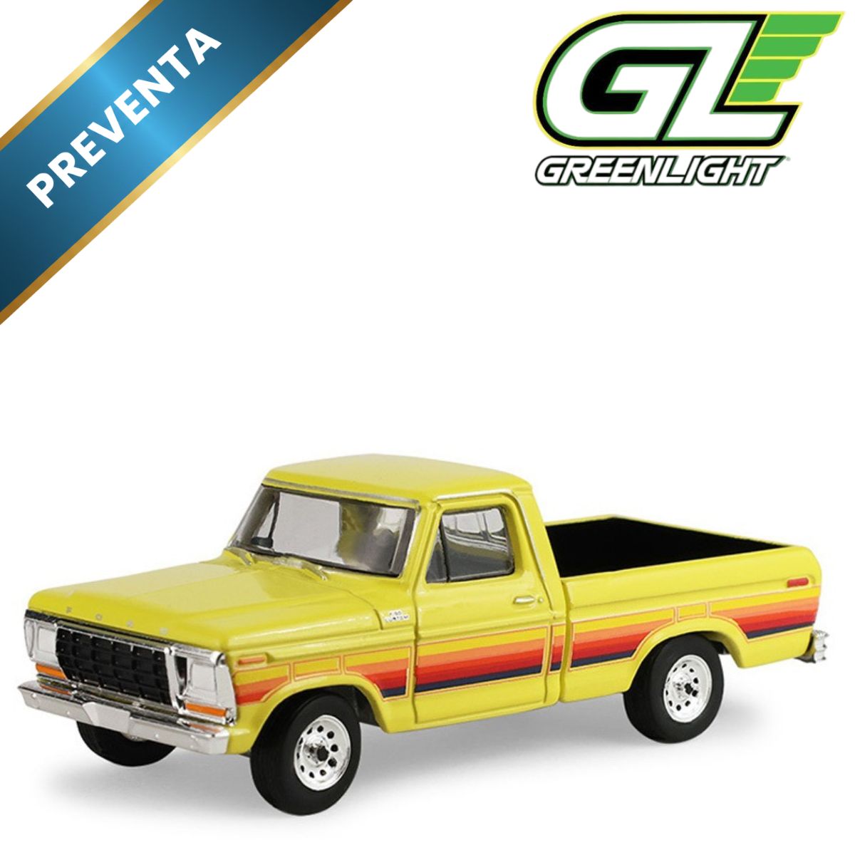 1978 Ford F-150 Short Bed Yellow Greenlight (Preventa)