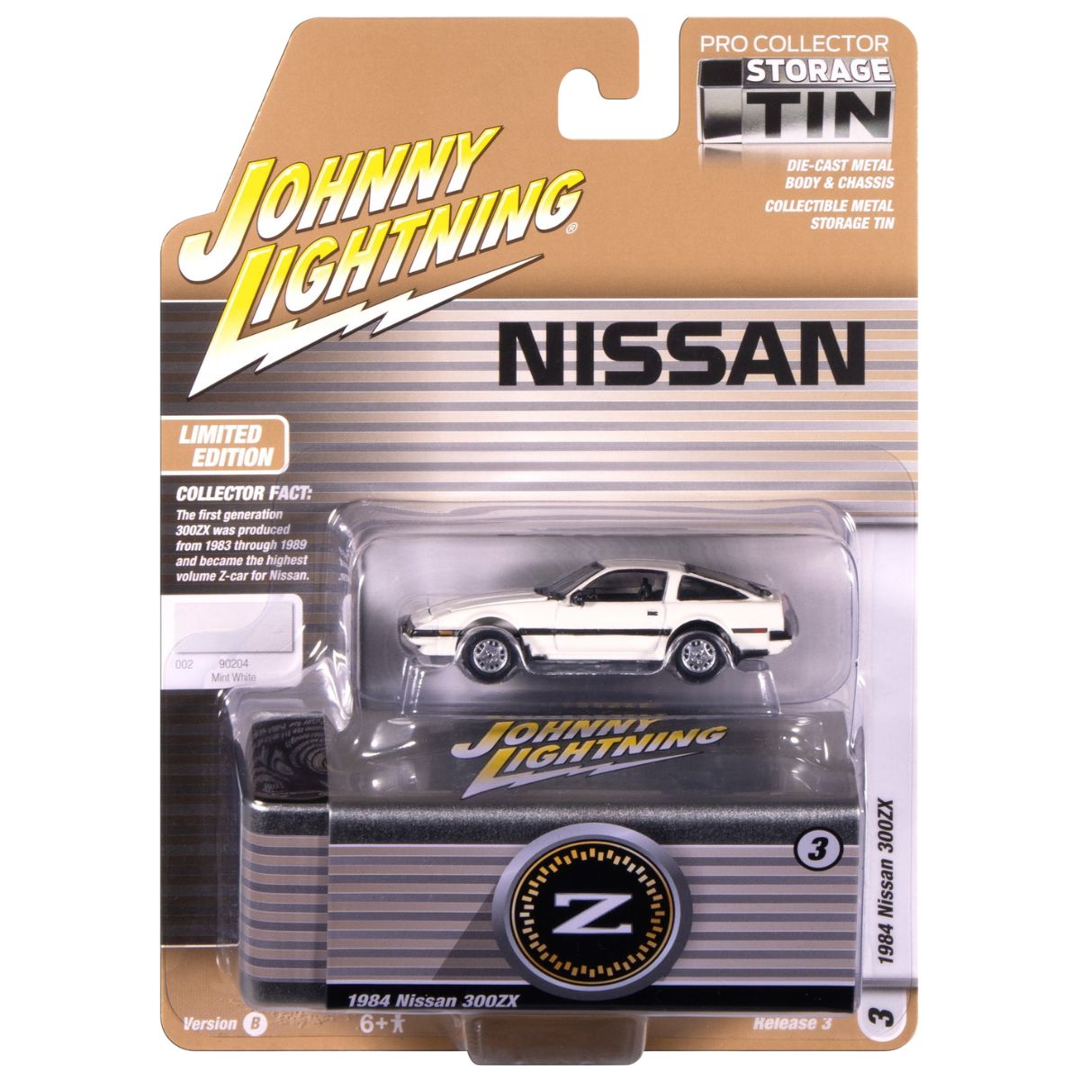 1984 Nissan 300zx Mint White Johnny Lightning