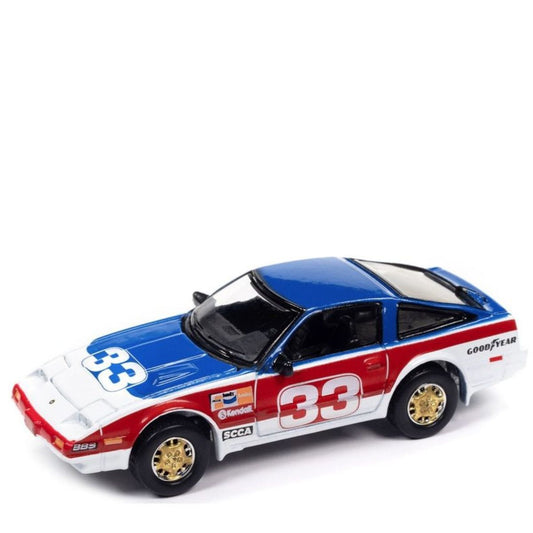 1985 Nissan 300ZX Custom White Blue Red Johnny Lightning