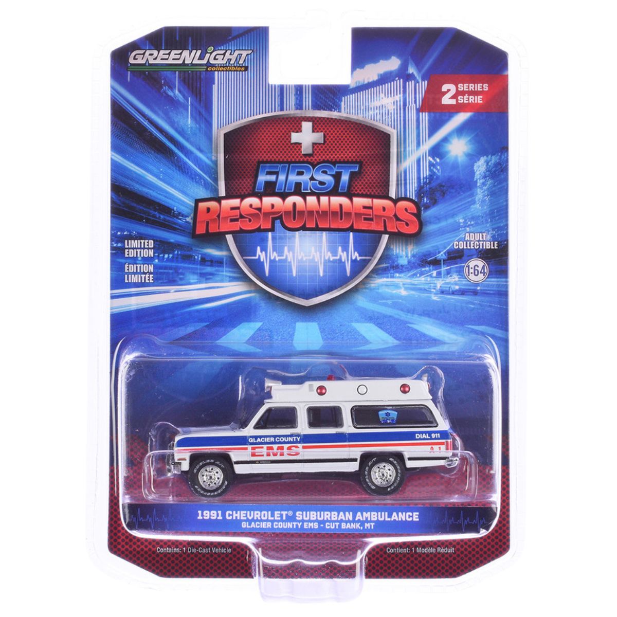 1991 Chevrolet Suburban Ambulance Glacier County EMS Greenlight