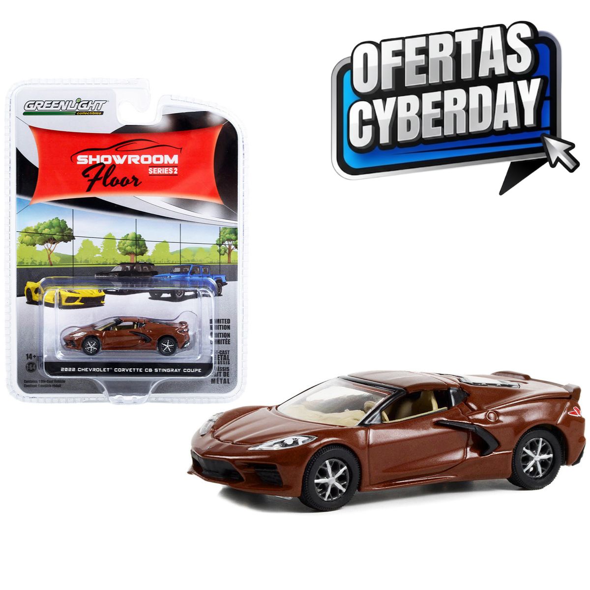 2022 Chevrolet Corvette C8 Stingray Coupe Caffeine Brown Metallic Greenlight (Cyberday)
