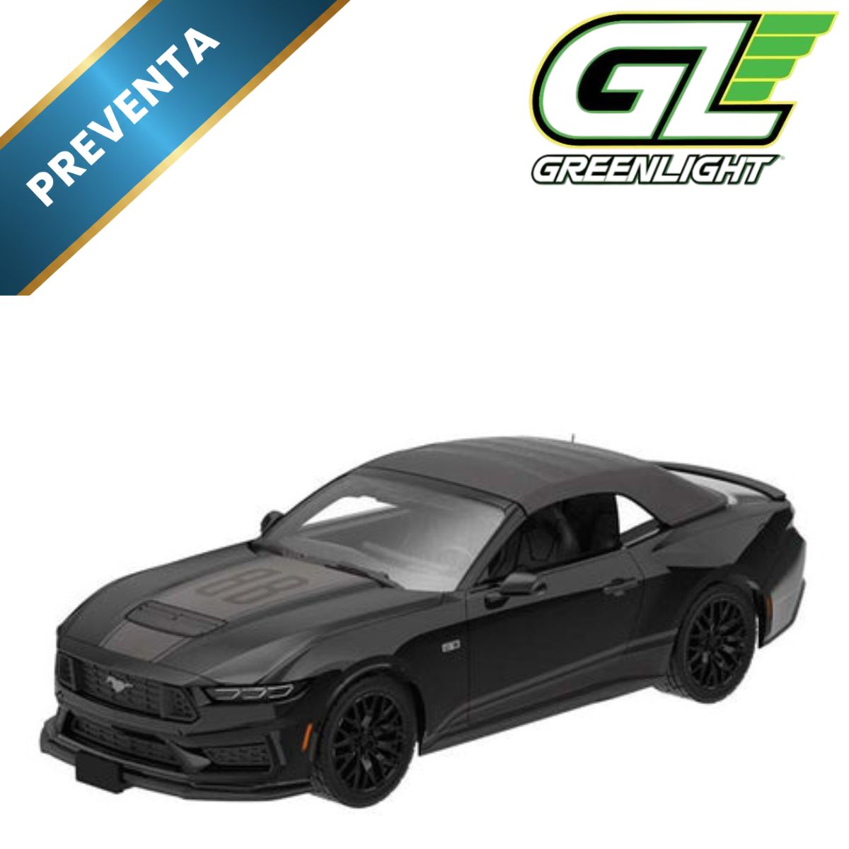2024 Ford Mustang GT Convertible Black Bandit Greenlight
