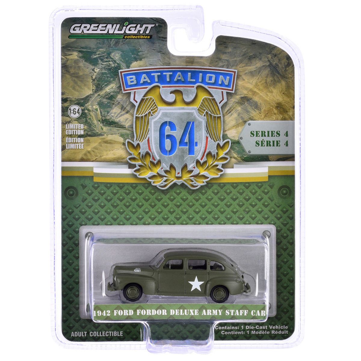 1942 Ford Fordor Deluxe Army Staff Car Greenlight