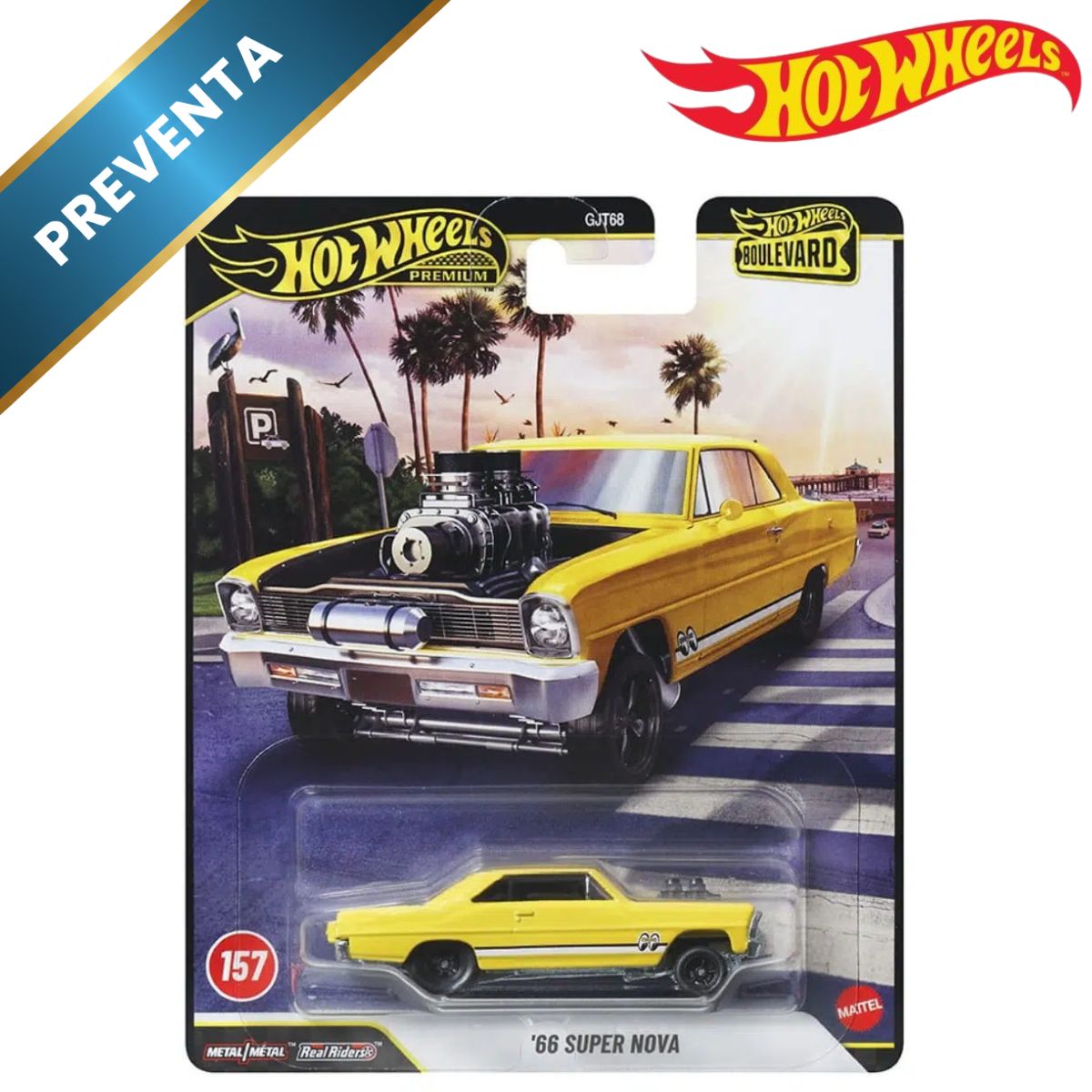 66 Chevrolet Super Nova #157 Boulevard Hot Wheels (Preventa)