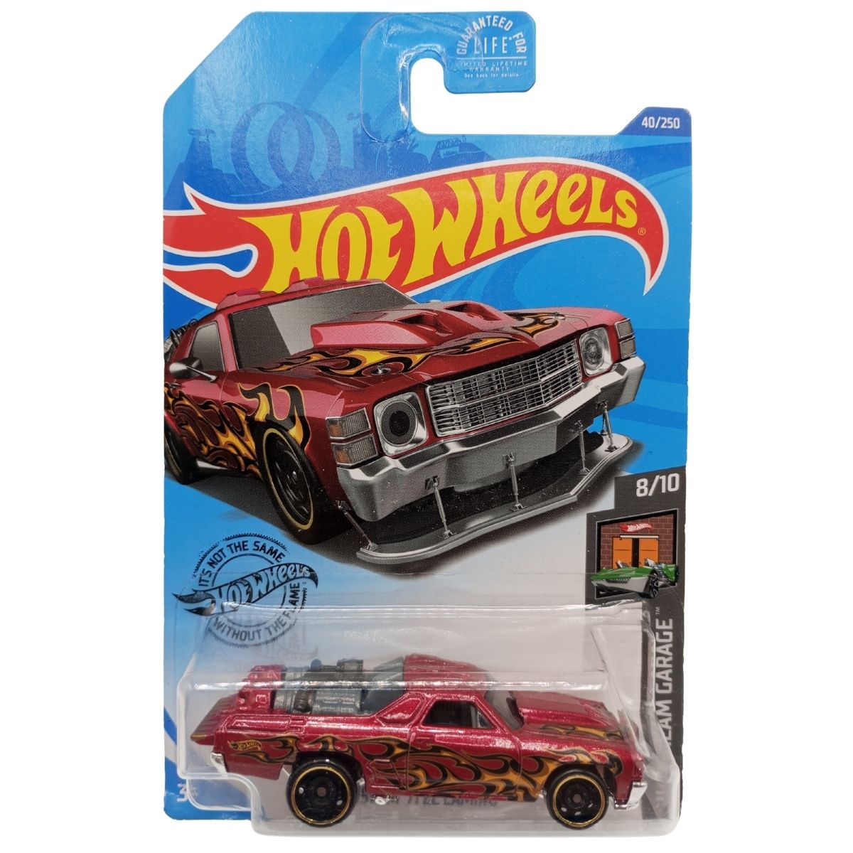 Custom 71 El Camino Burdeo Flames 40/250 HW Dream Garage Hot Wheels