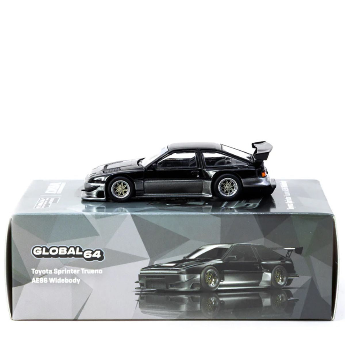 Toyota Sprinter Trueno AE86 Widebody RHD Black Gray Metallic Tarmac Works