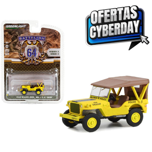 1949 Willys Jeep MB Military Police Company Camp Drake US Army Greenlight (Cyberday)