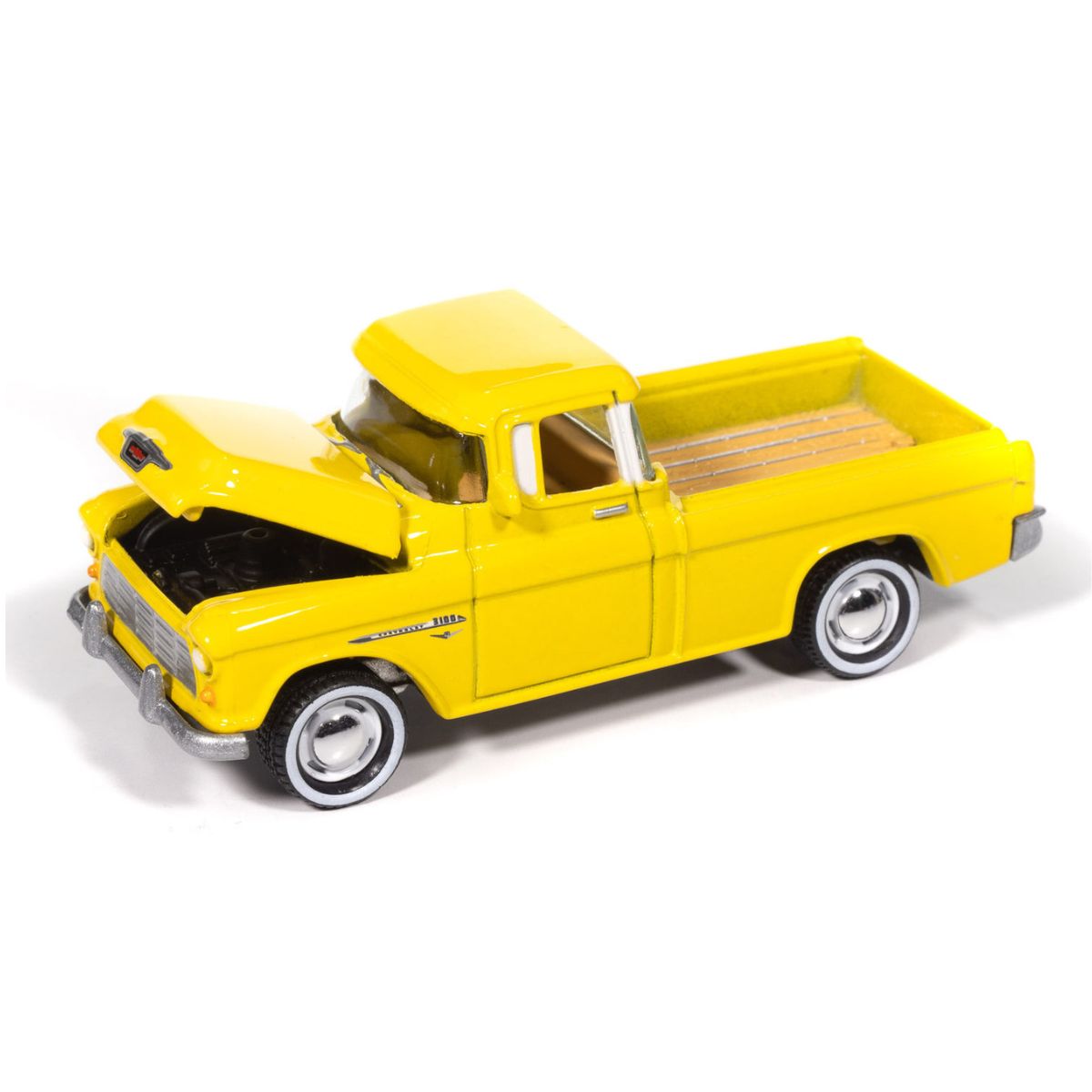 1955 Chevy Cameo Pickup Lemon Yellow Johnny Lightning