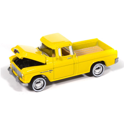 1955 Chevy Cameo Pickup Lemon Yellow Johnny Lightning