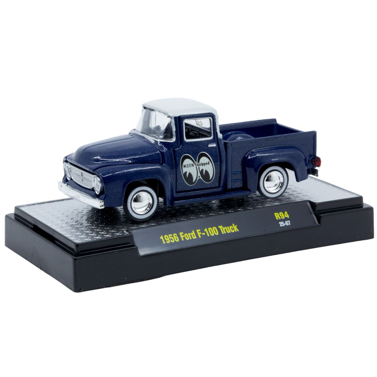 1956 Ford F-100 MoonEyes Dark Blue White Top M2 Machines