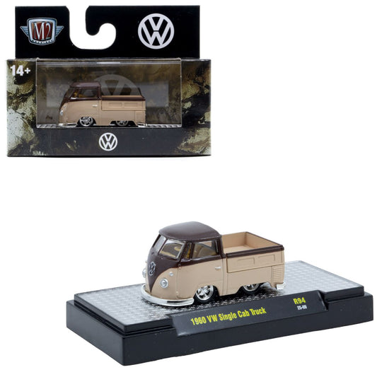 1960 Volkswagen Single Cab Pickup Truck Tan Brown M2 Machines
