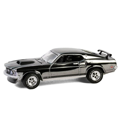 1969 Ford Mustang Boss 429 Silver Chrome Edition John Wick (2014) Escala 1:64 Greenlight