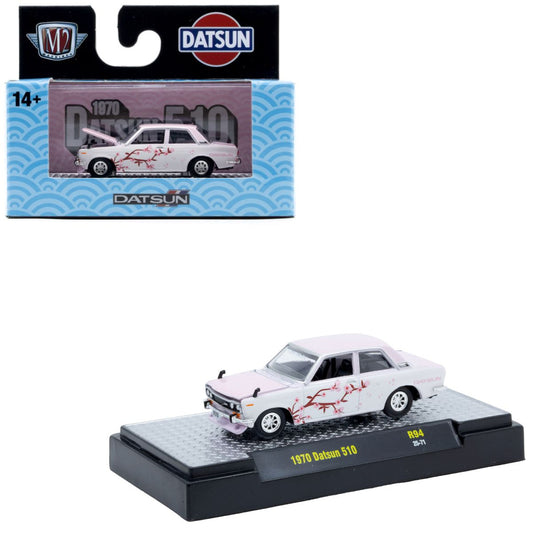 1970 Datsun 510 Pink White Cherry Blossom Graphics M2 Machines
