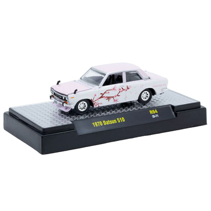 1970 Datsun 510 Pink White Cherry Blossom Graphics M2 Machines