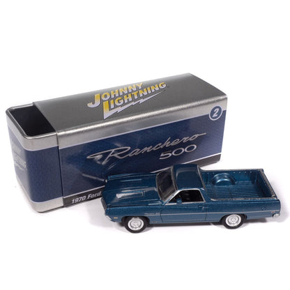 1970 Ford Ranchero 500 Acapulco Blue Johnny Lightning