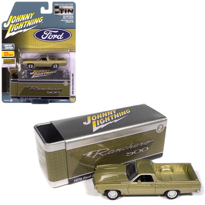 1970 Ford Ranchero 500 Medium Lime Poly Johnny Lightning