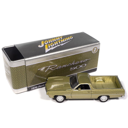 1970 Ford Ranchero 500 Medium Lime Poly Johnny Lightning