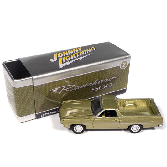 1970 Ford Ranchero 500 Medium Lime Poly Johnny Lightning