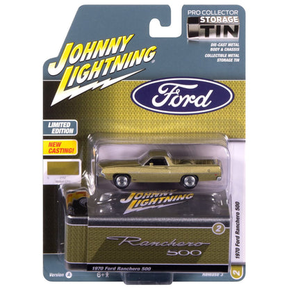1970 Ford Ranchero 500 Medium Lime Poly Johnny Lightning