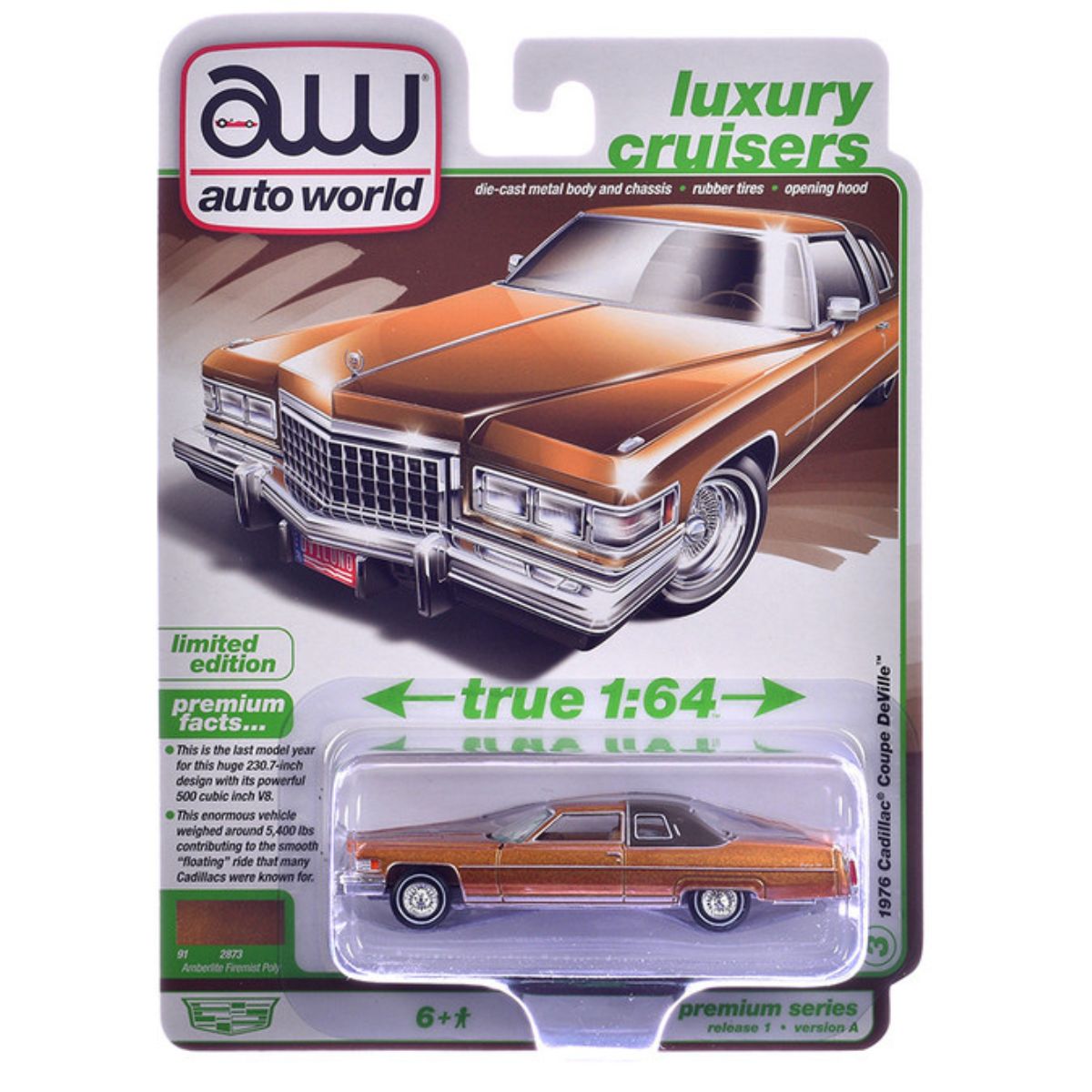 1976 Cadillac Coupe DeVille Amberlite Firemist Metallic Auto World