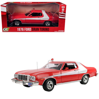 1976 Ford Gran Torino Red with White Graphics Greenlight
