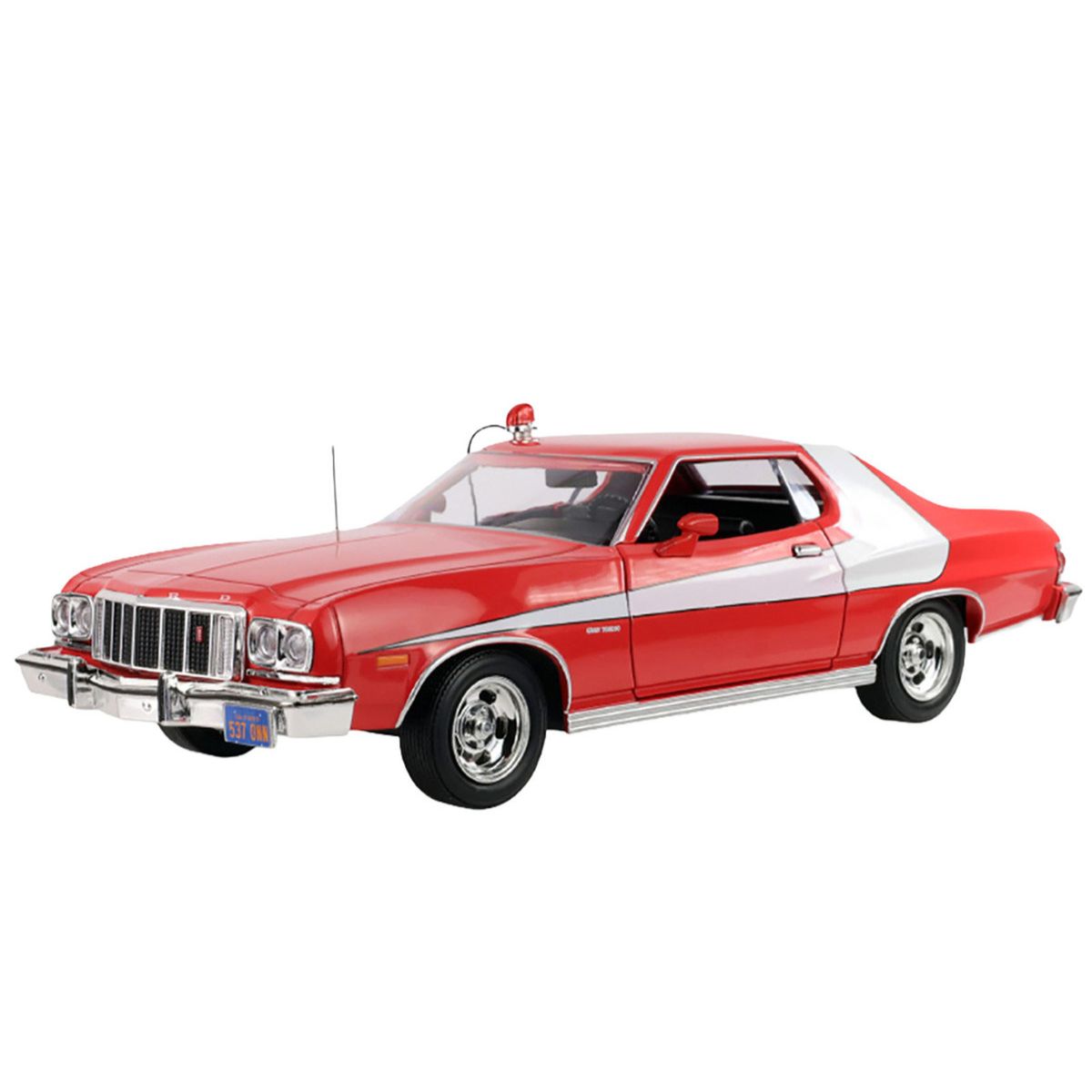 1976 Ford Gran Torino Red with White Graphics Greenlight