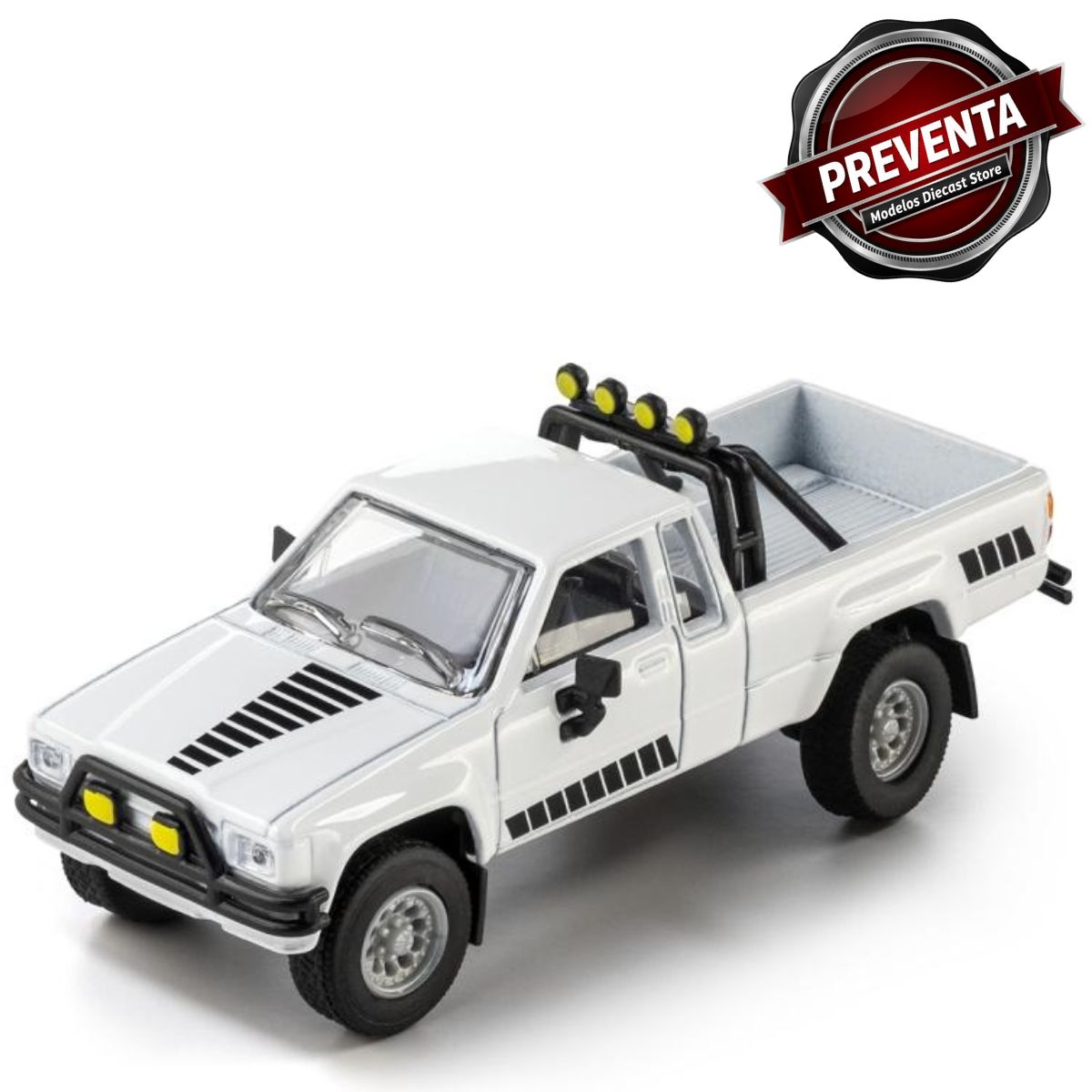 1985 Toyota Hilux SR5 4x4 White Majorette (Pre-order)