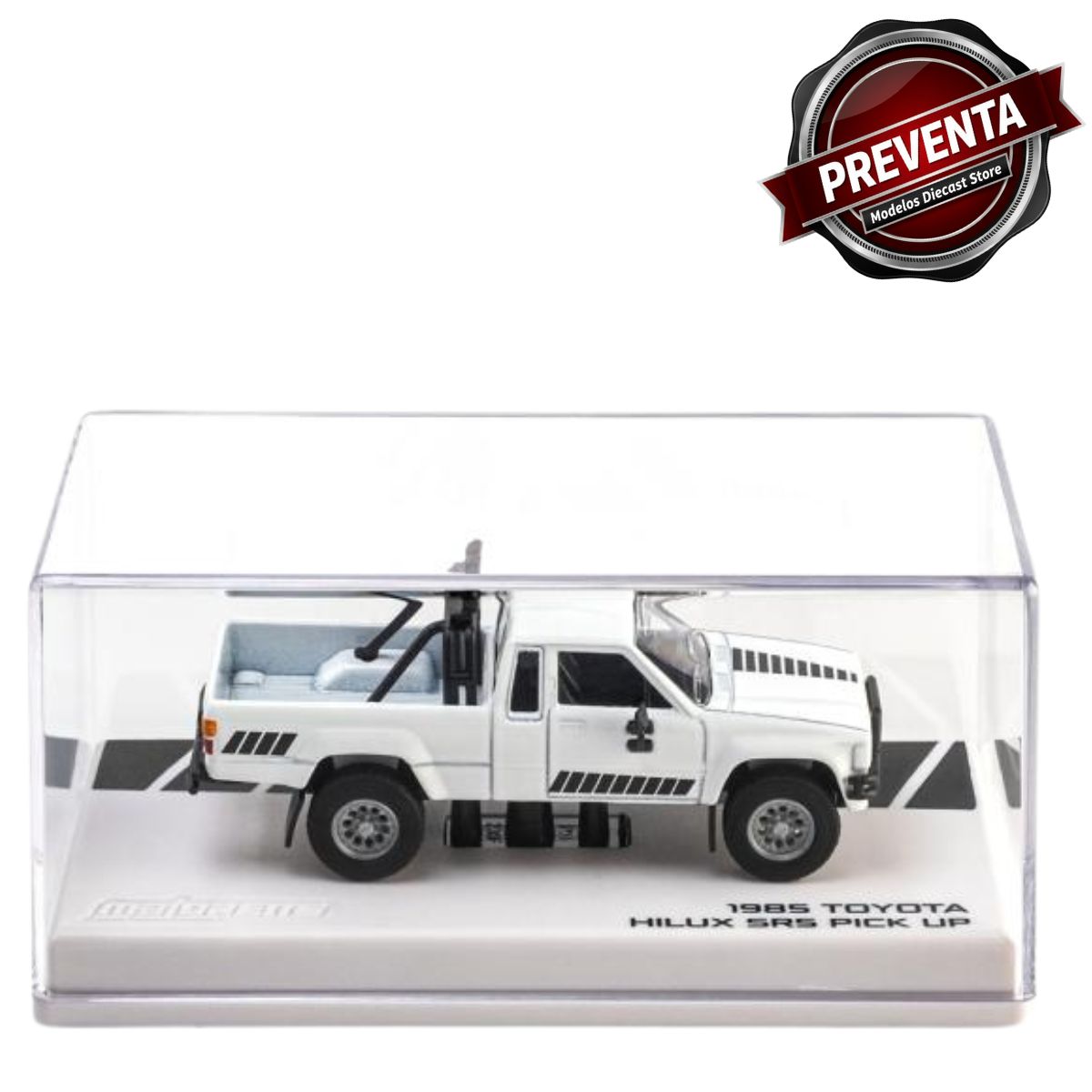 1985 Toyota Hilux SR5 4x4 White Majorette (Pre-order)