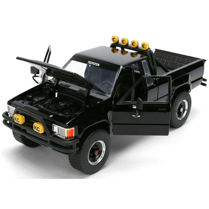 1985 Toyota SR5 Pickup Truck Black Marty's Skateboard Back to the Future (1985) Jada