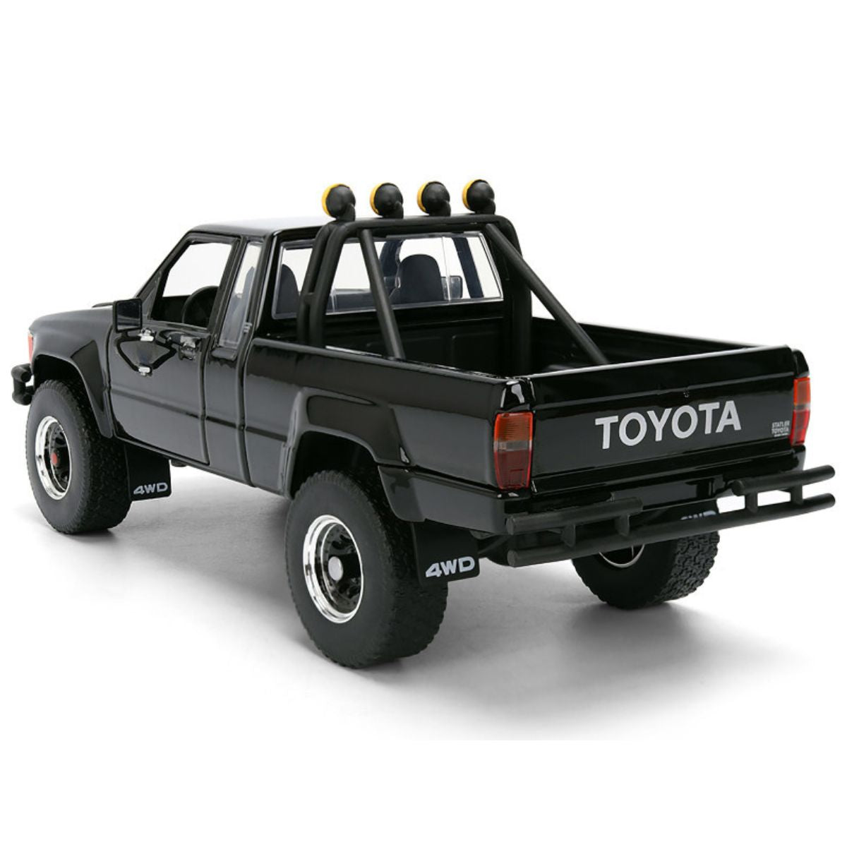 1985 Toyota SR5 Pickup Truck Black Marty's Skateboard Back to the Future (1985) Jada