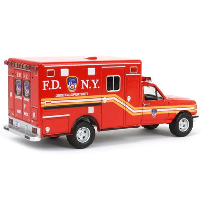 1989 Ford F-350 Ambulance FDNY Logistical Support Unit Greenlight