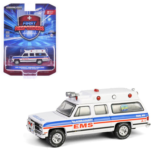 1991 Chevrolet Suburban Ambulance Glacier County EMS Greenlight
