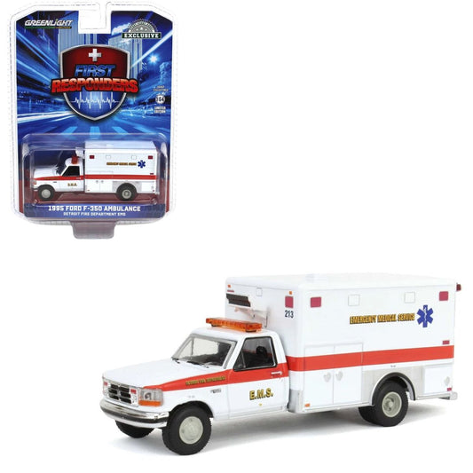 1995 Ford F-350 Ambulance EMS Detroit Greenlight