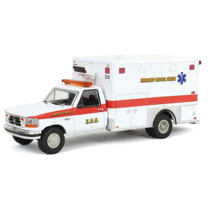 1995 Ford F-350 Ambulance EMS Detroit Greenlight