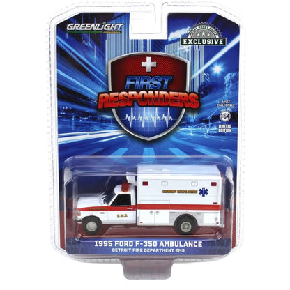 1995 Ford F-350 Ambulance EMS Detroit Greenlight
