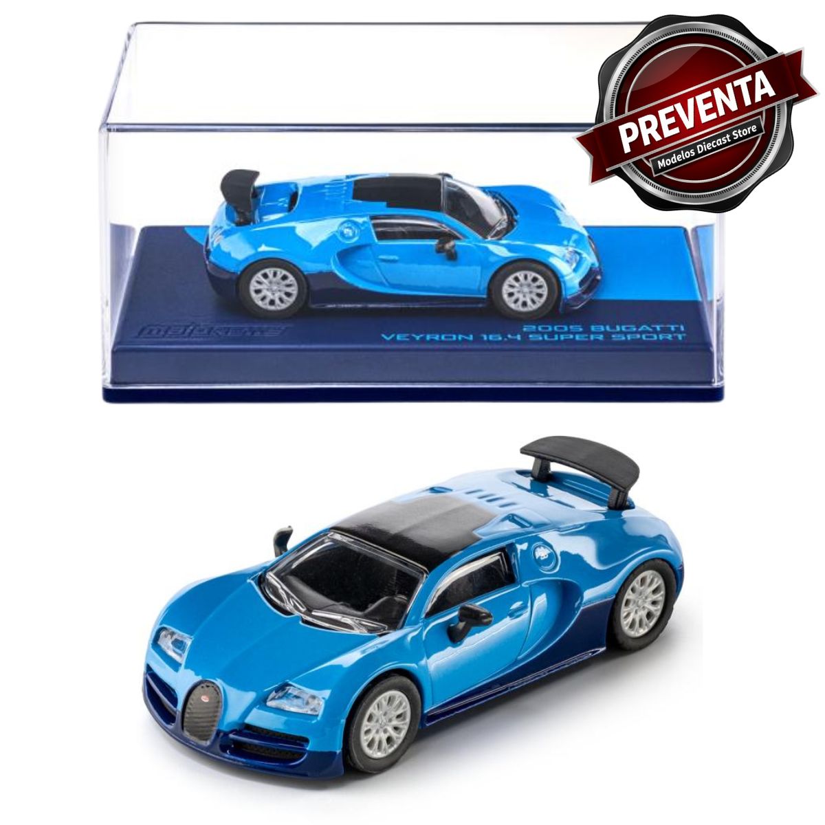 2005 Bugatti Veyron 16.4 Super Sport Blue Majorette (Preventa)