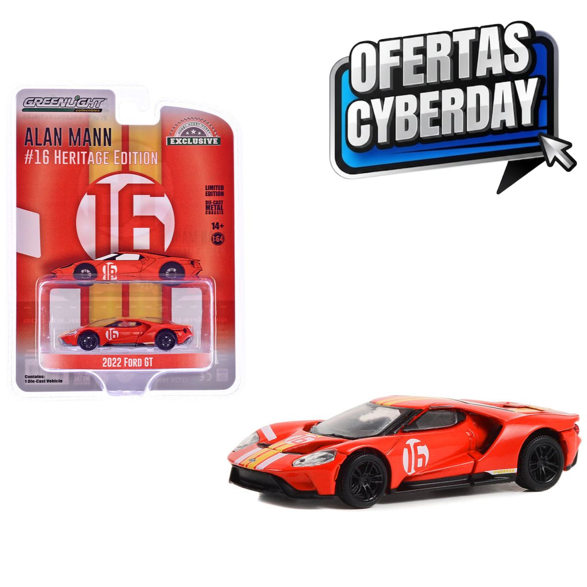 2022 Ford GT Heritage Edition #16 Alan Mann Greenlight (Cyberday)