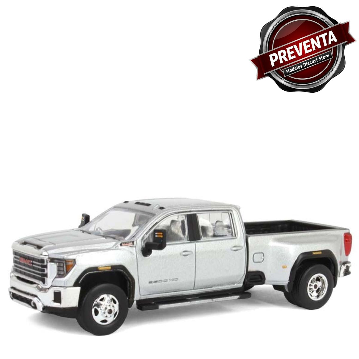 2022 GMC Sierra 3500HD Pro Dually Quicksilver Metallic (2nd Edition) Greenlight (Preventa)