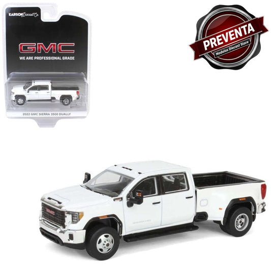 2022 GMC Sierra 3500HD Pro Dually Summit White (2nd Edition) Greenlight (Preventa)