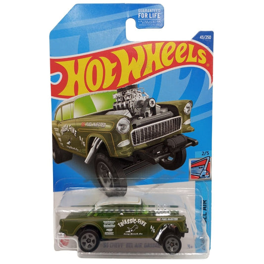 55 Chevy Bel Air Gasser 43/250 Verde Chevy Bel Air Hot Wheels