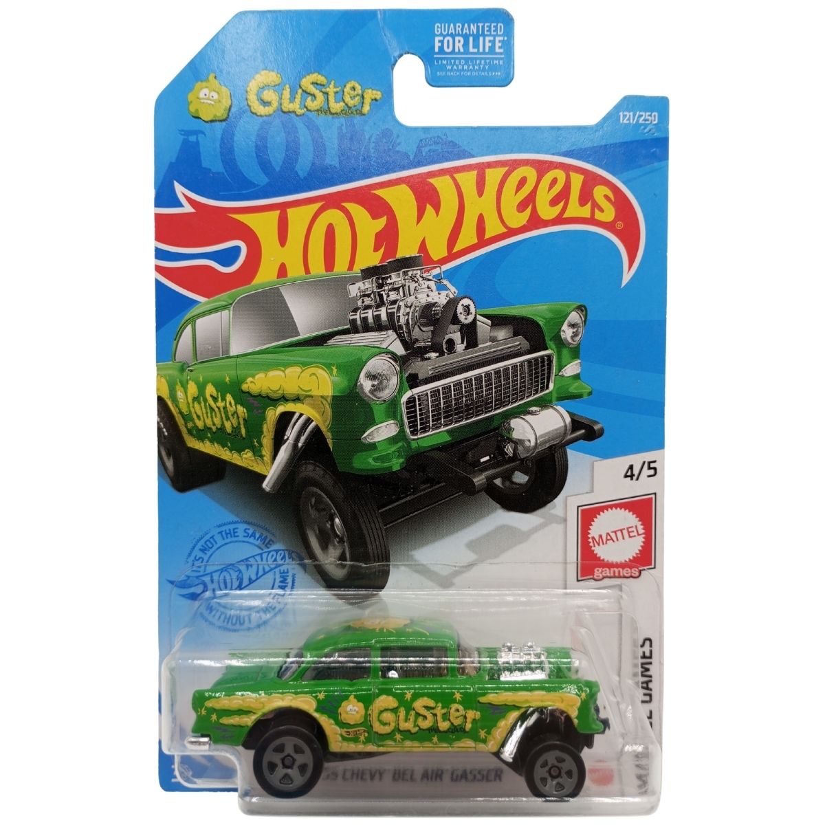 55 Chevy Bel Air Gasser Guster 121/250 Mattel Games Hot Wheels