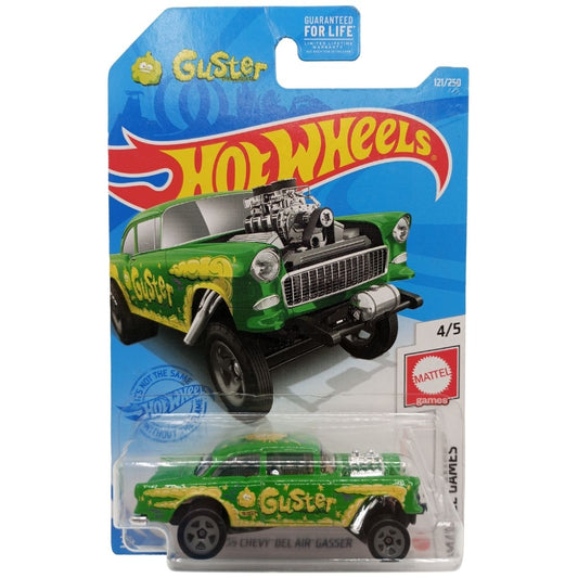 55 Chevy Bel Air Gasser Guster 121/250 Mattel Games Hot Wheels