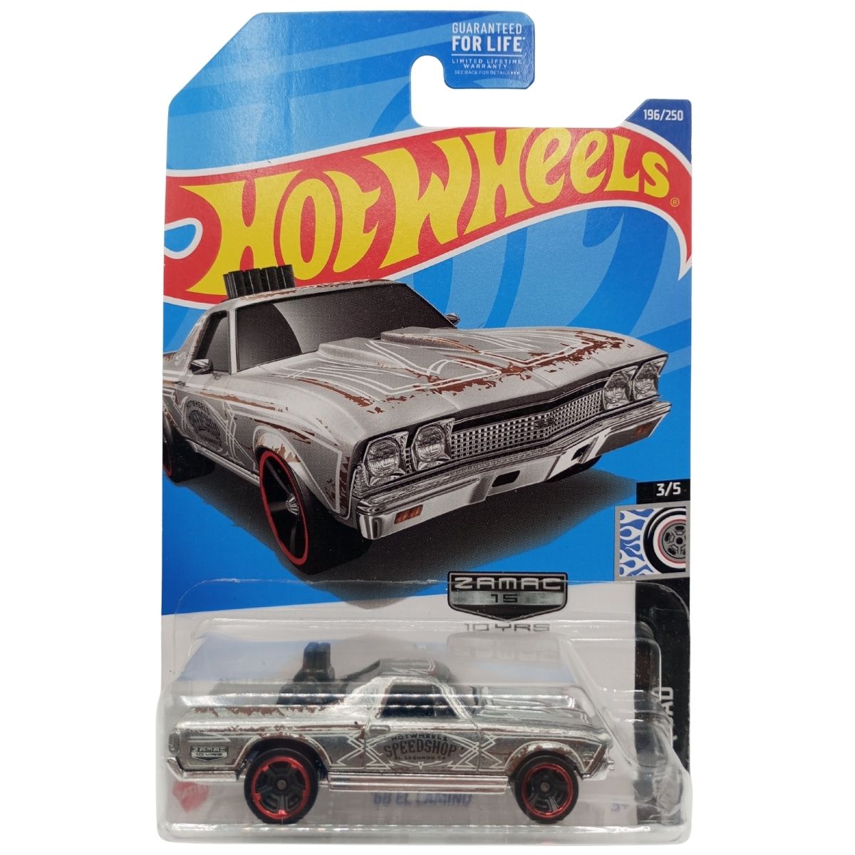 68 El Camino Zamac 196/250 Rod Squad Hot Wheels