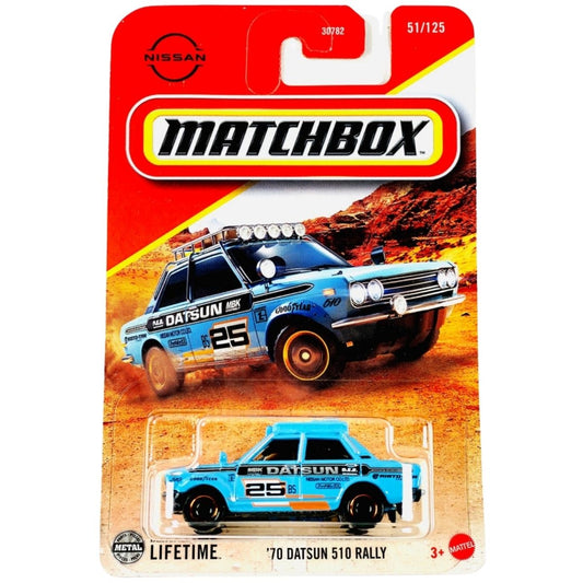 70 Datsun 510 Rally 51/125 Matchbox