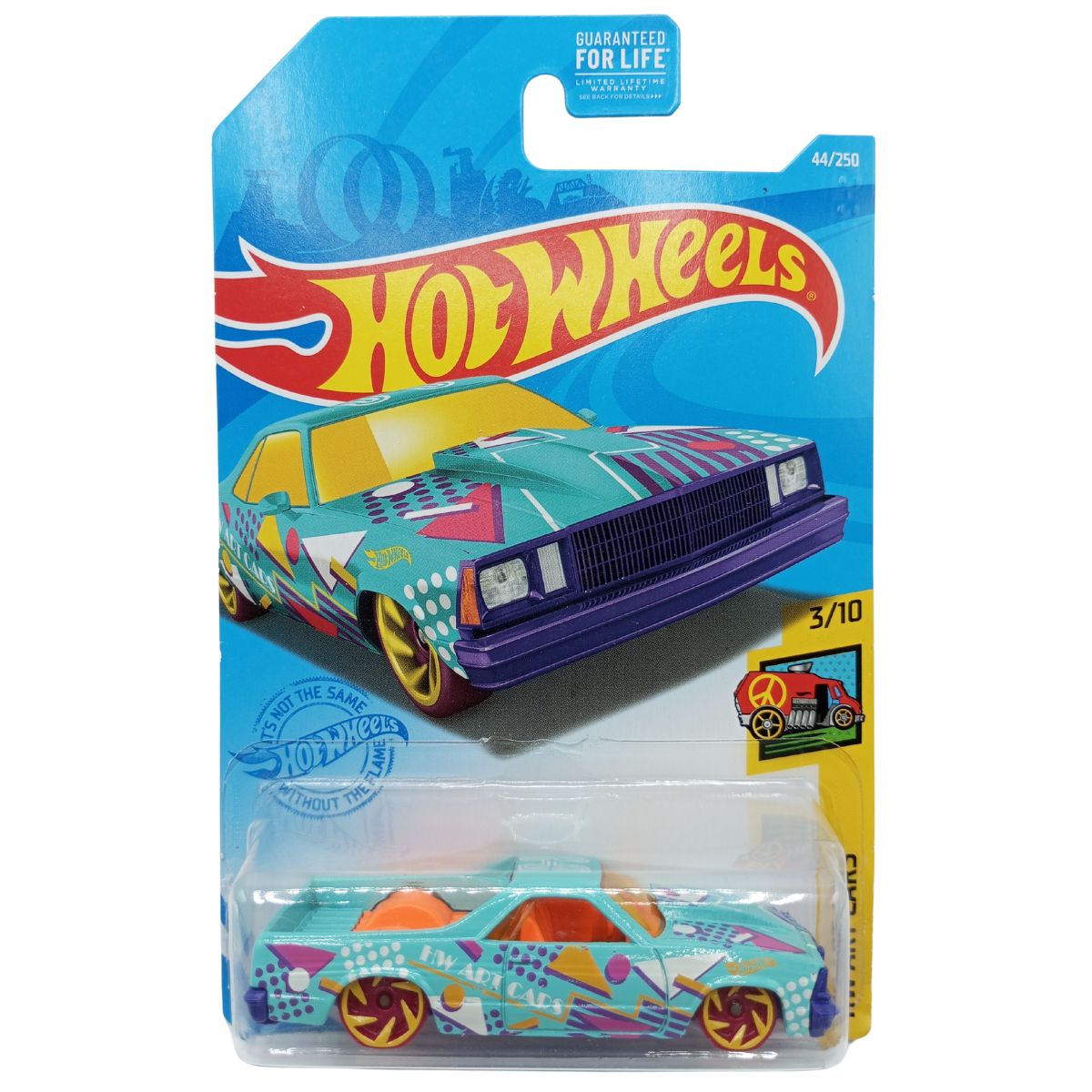 80 El Camino Turquesa 44/250 HW Art Cars Hot Wheels
