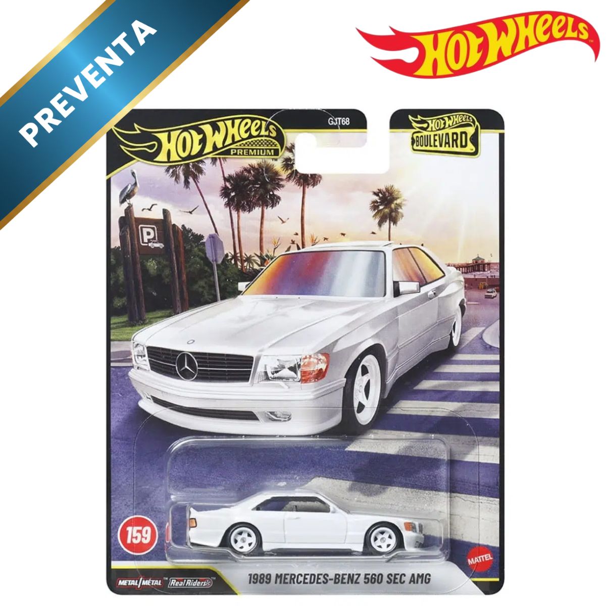 89 Mercedes Benz 560 SEC AMG #159 Boulevard Hot Wheels (Preventa)